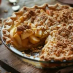 Best Dutch apple pie recipe with crumb topping and sliced apples