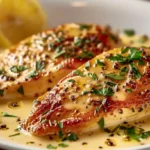 Morton&rsquo;s Steakhouse Chicken Christopher with creamy garlic lemon sauce