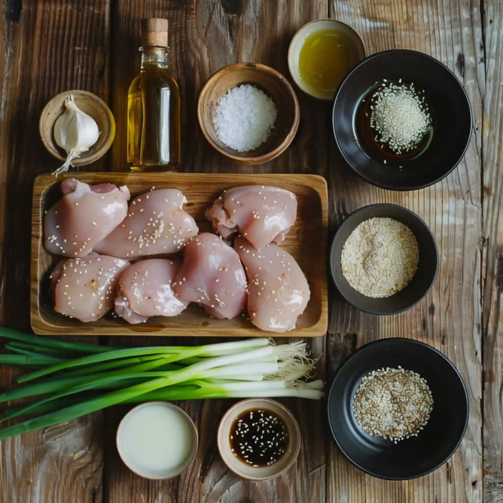 Ingredients for 20 Minute Honey Garlic Chicken