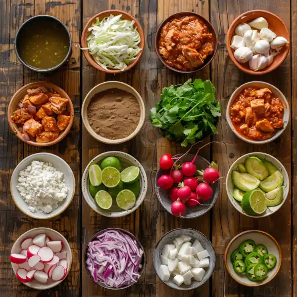 Ingredients for crockpot pozole