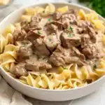Easy beef and noodles in creamy sauce