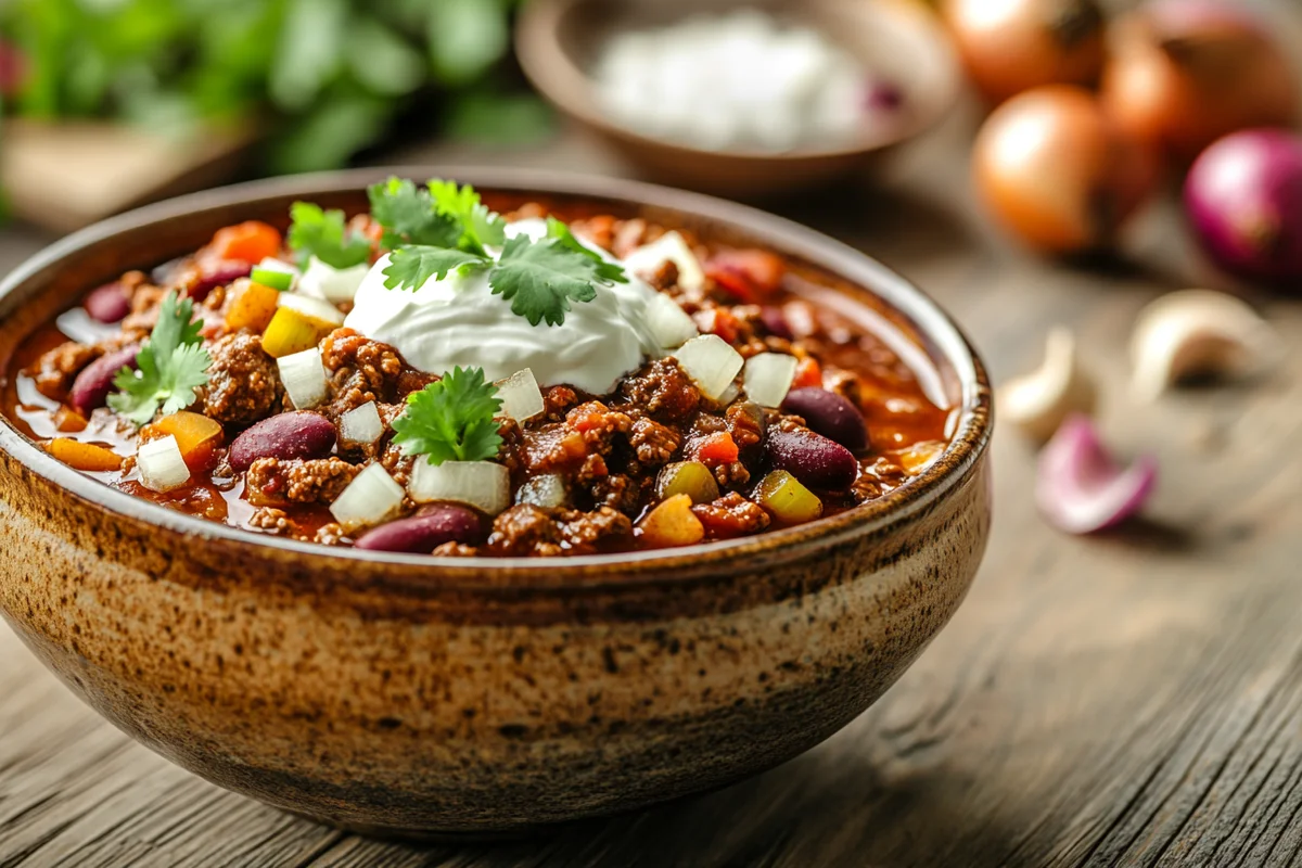Beef and Chorizo Chili - Easy homemade recipe