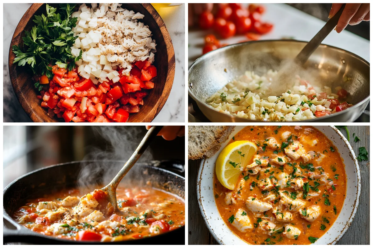 Cooking Bubba’s Crab Stew Recipe step by step