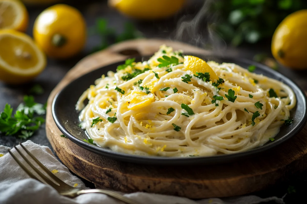 Creamy Meyer Lemon Pasta - Easy homemade recipe