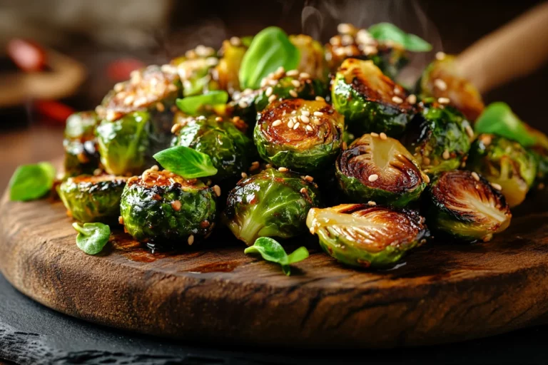 Hot Honey Brussels Sprouts - Easy homemade recipe