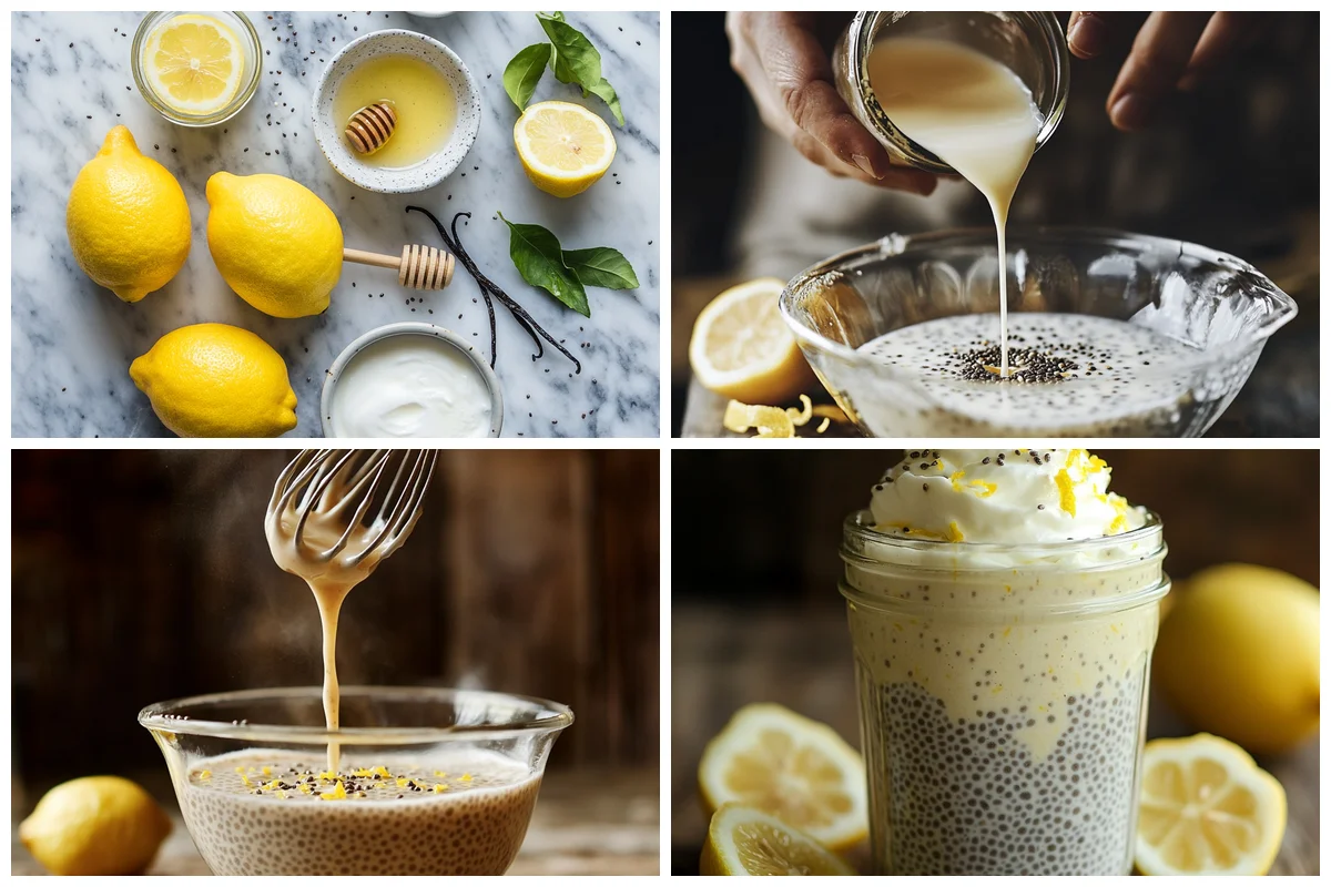 Cooking Lemon Cream Chia Pudding step by step