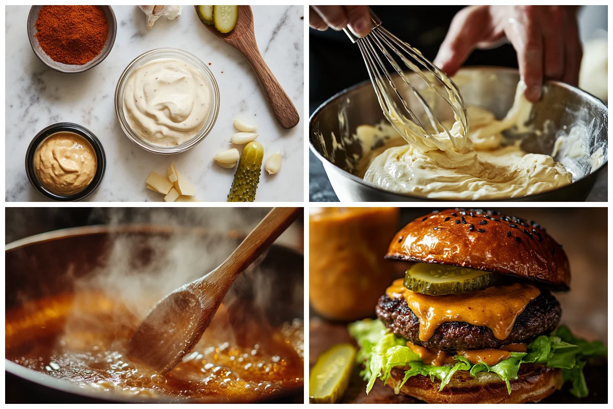 Cooking Smash Burger Sauce step by step