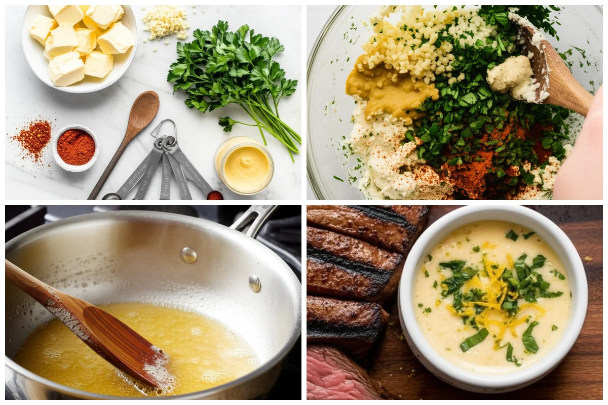 Mixing Ultimate Cowboy Butter Recipe ingredients in a bowl