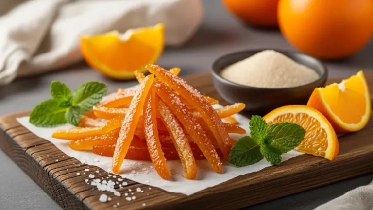 Candied Orange Peel Recipe - Easy homemade recipe