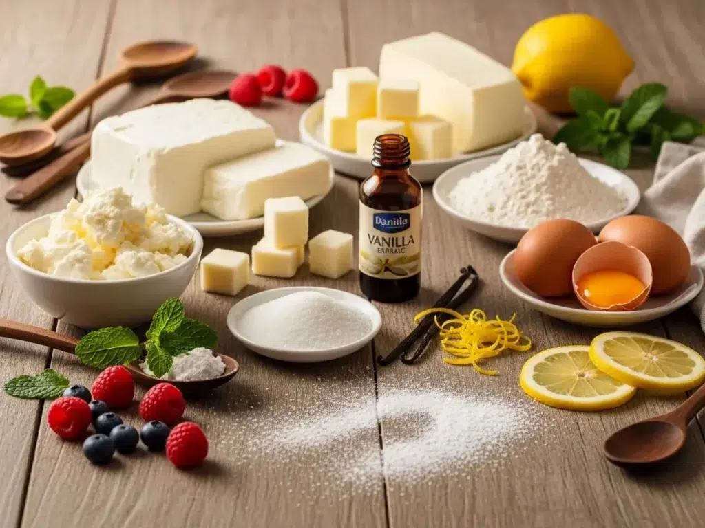 Ingredients for Cream Cheese Bars