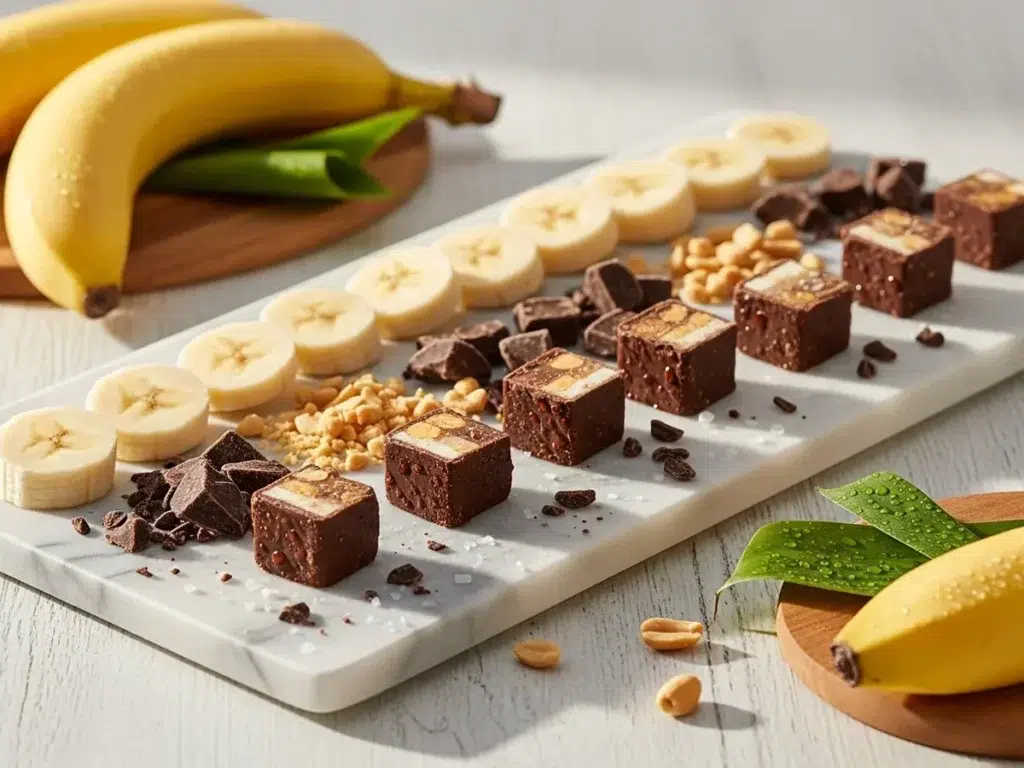 Ingredients for Frozen Banana Snickers