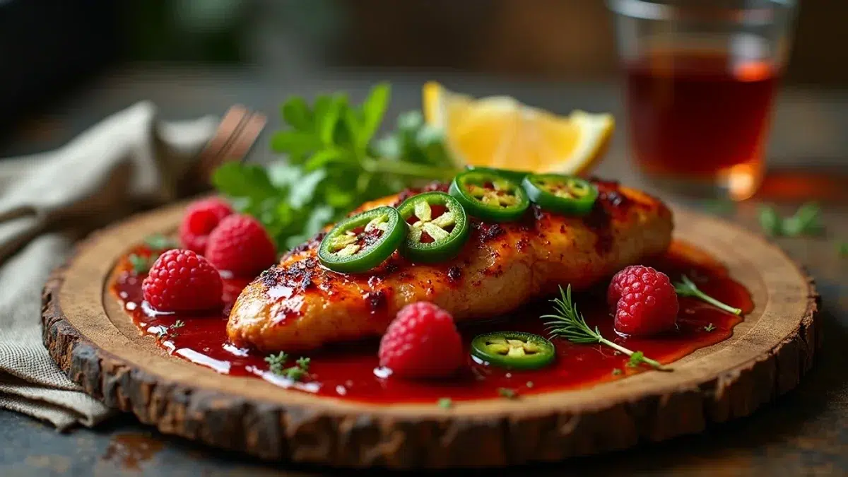 Jalapeño Raspberry Chicken - Easy homemade recipe