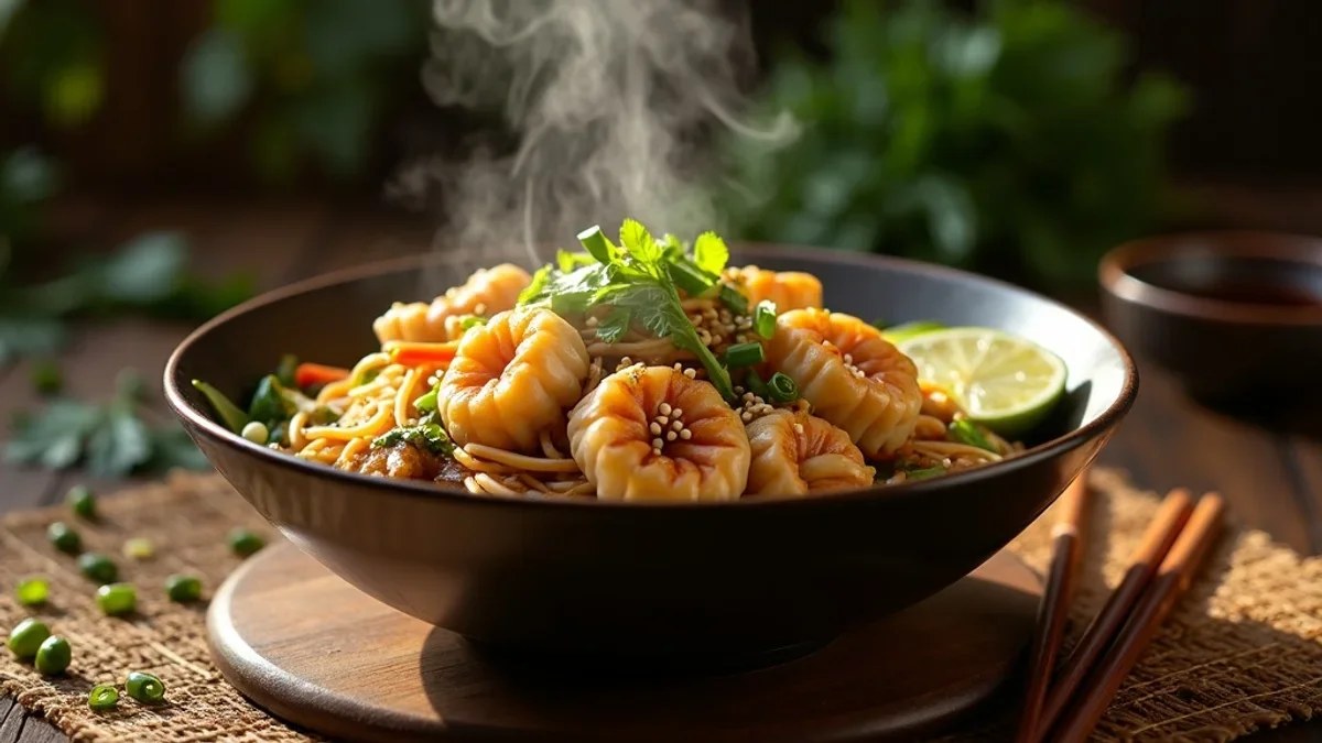 Potsticker Noodle Bowl - Easy homemade recipe