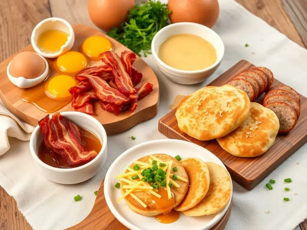 Ingredients for Protein McGriddle Breakfast Muffins