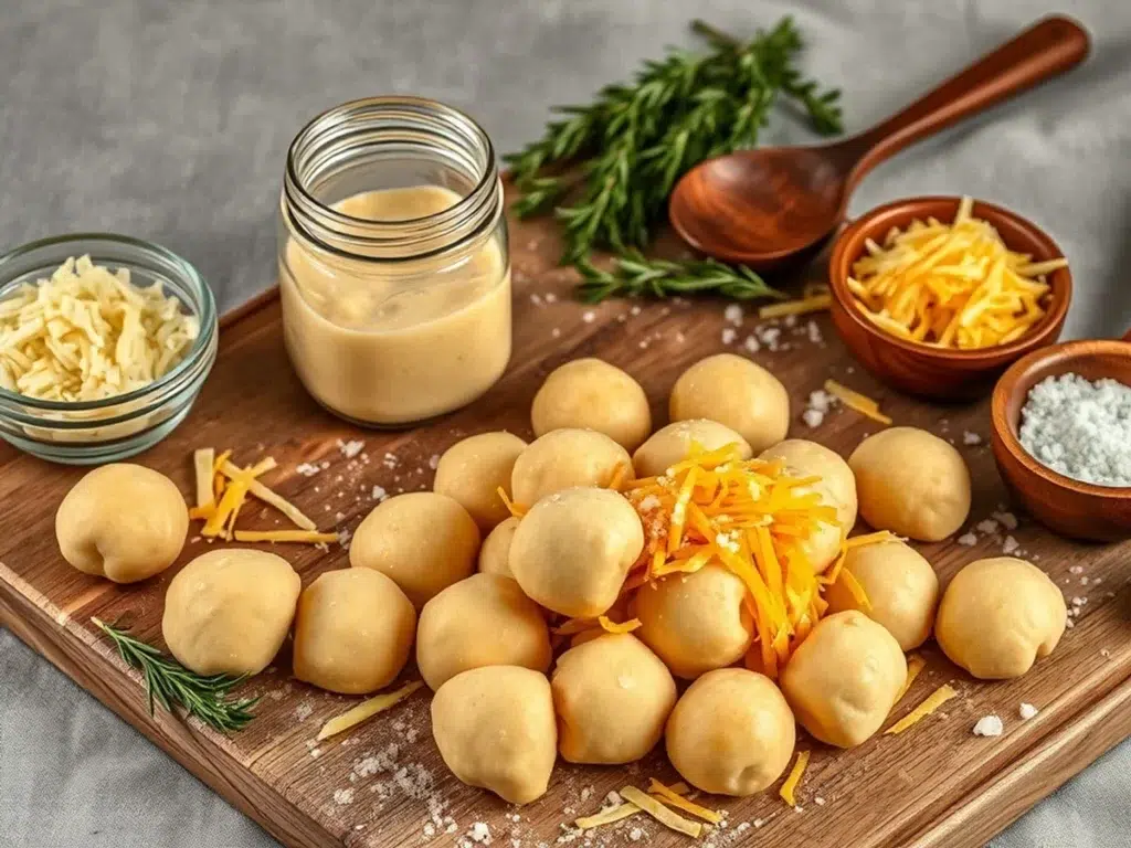 Ingredients for Sourdough Cheesy Breadsticks