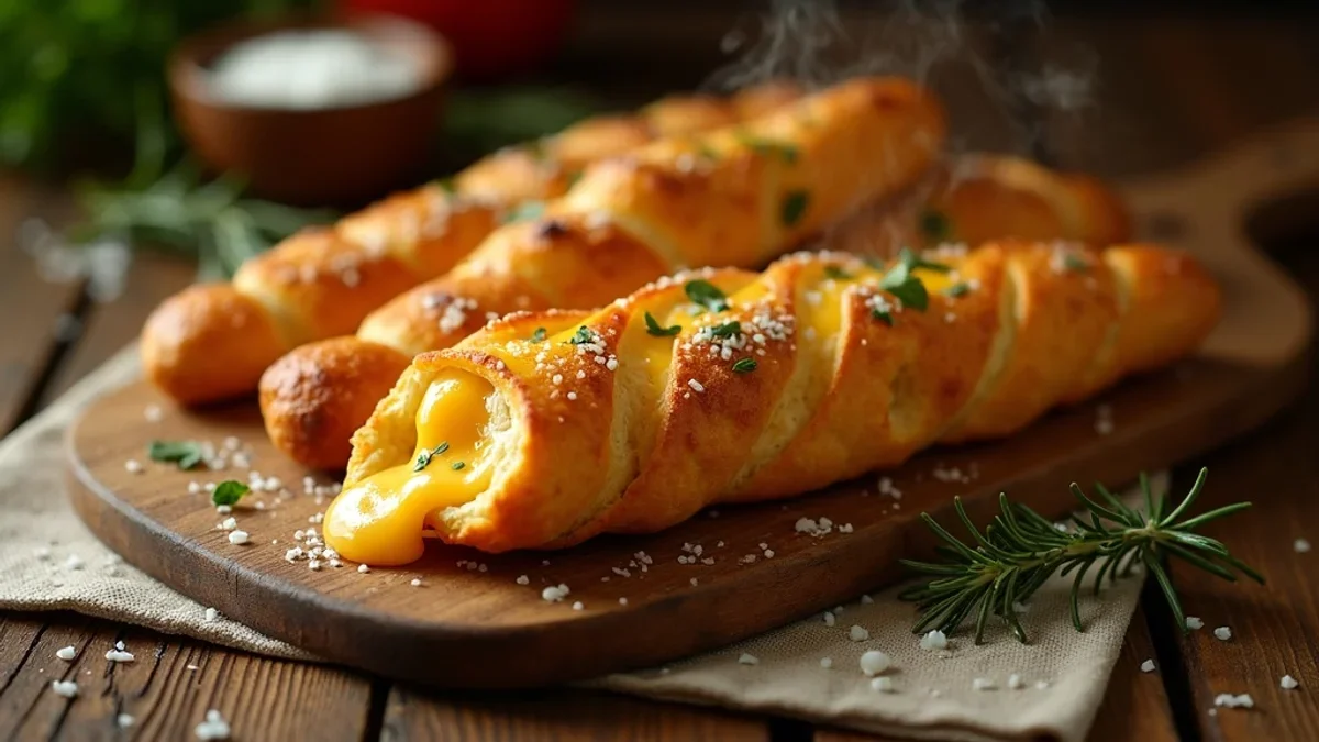 Sourdough Cheesy Breadsticks - Easy homemade recipe