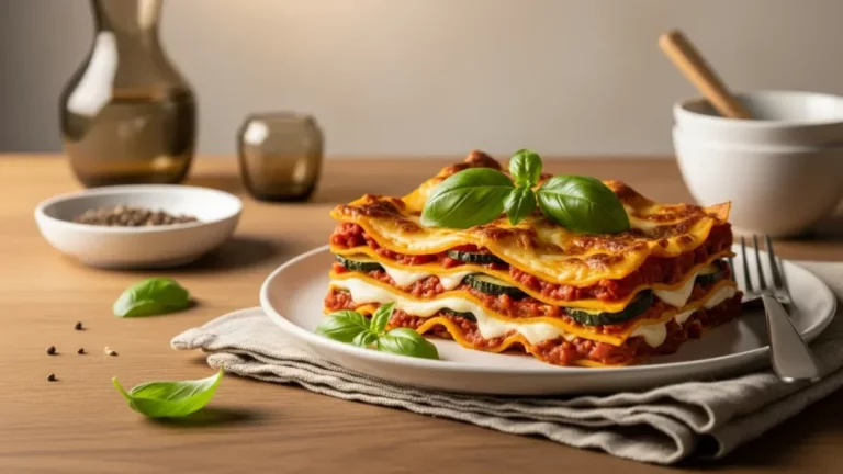 Vegetable Lasagna with Sweet Potato - Easy homemade recipe