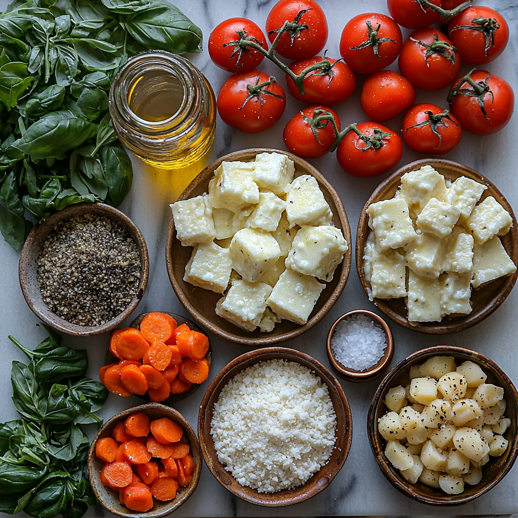 creamy hobo casserole with ground beef, roasted potatoes, and fresh herbs in a white ceramic dish
