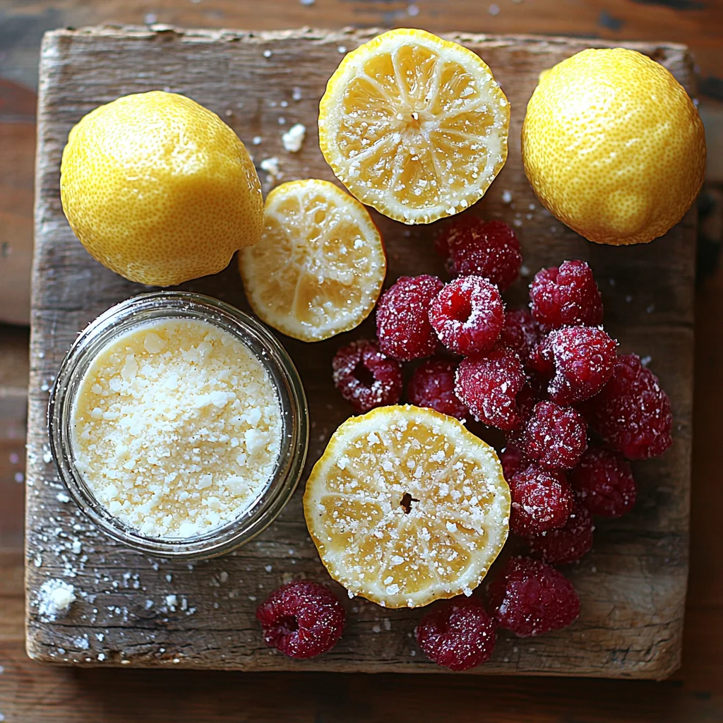 fresh raspberries and lemon zest scattered on dough for bright summer cookies