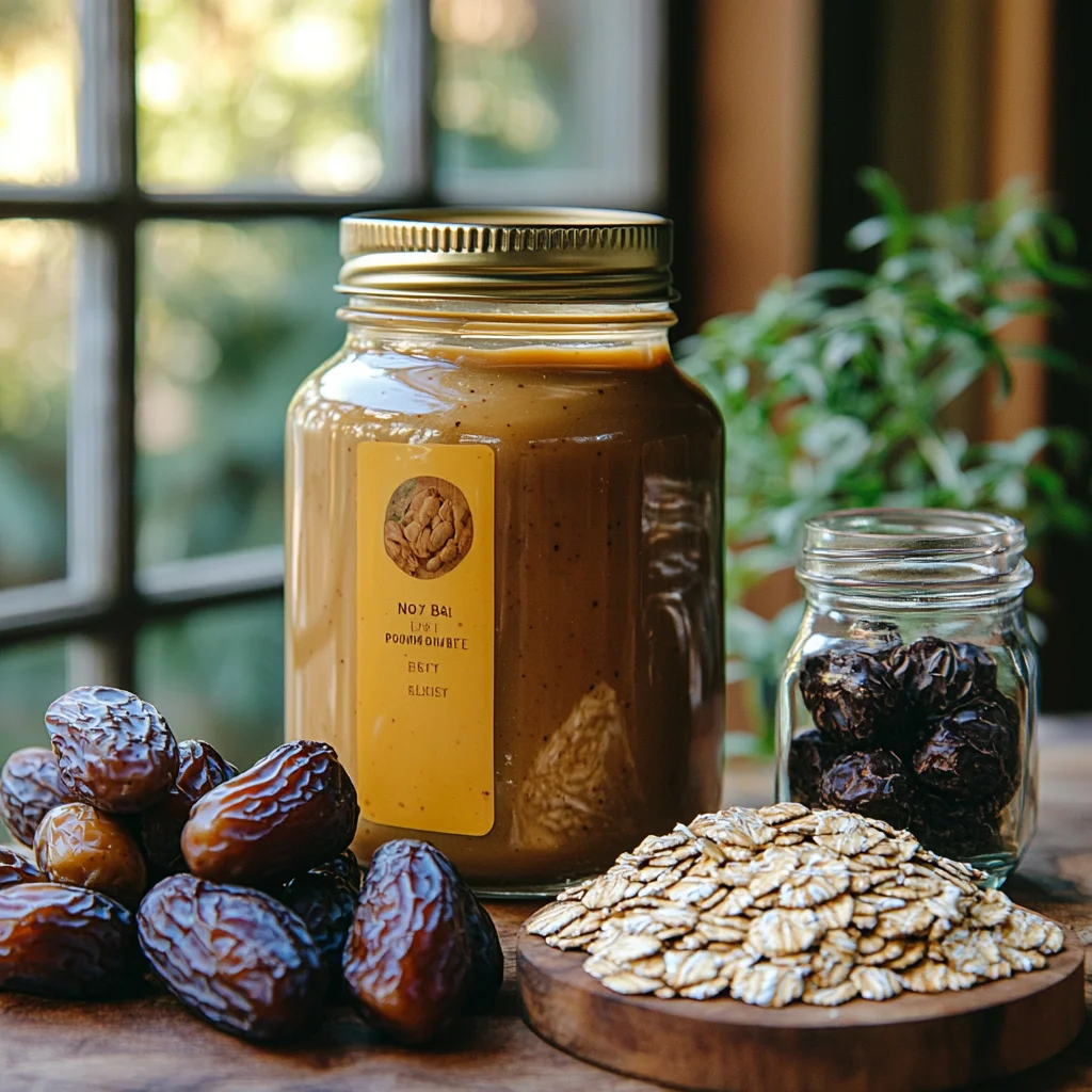 creamy peanut butter mixture being scooped into protein ball shapes with visible oats and chocolate chips