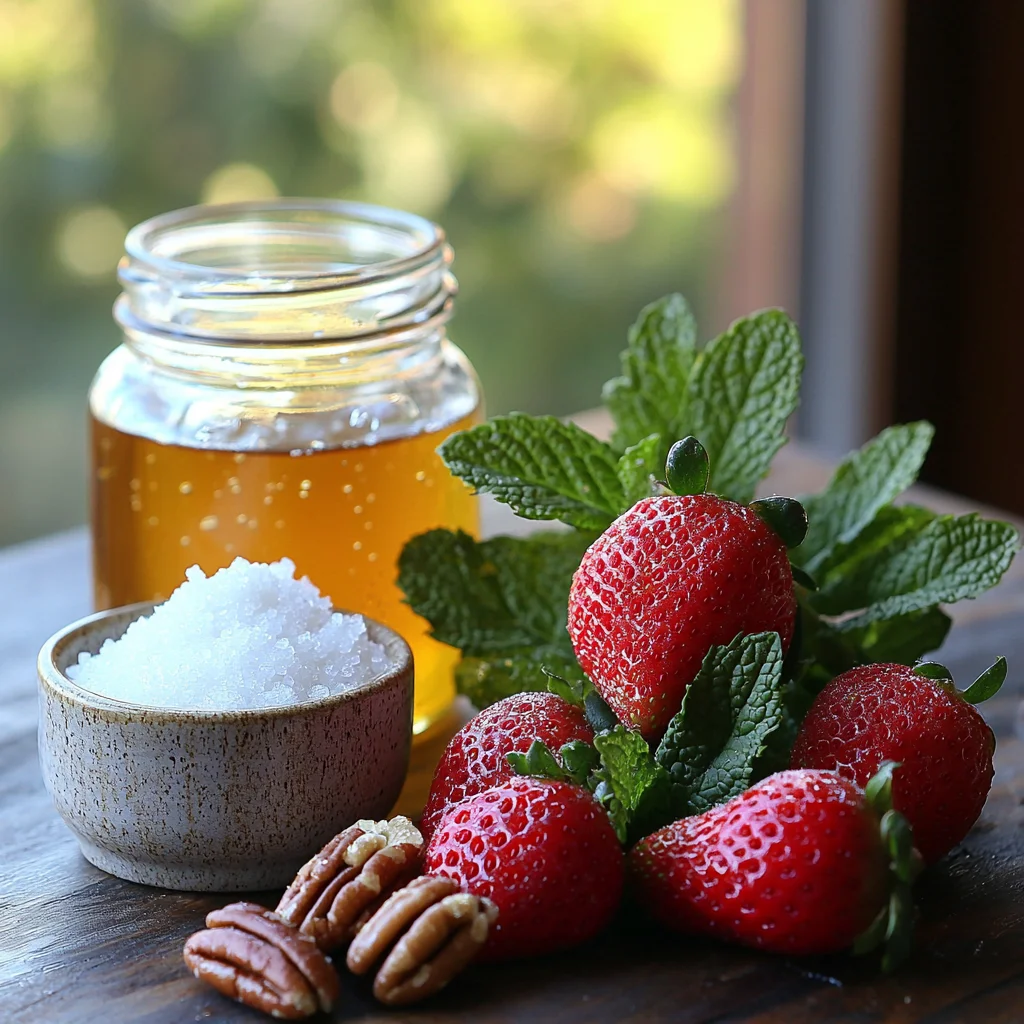 creamy strawberry crackle salad with fresh strawberries, golden roasted edges, and glossy sauce coating the ingredients